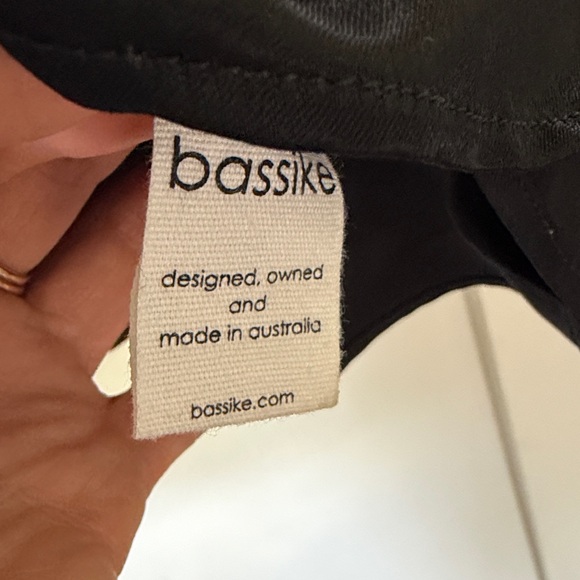 Bassike Black silk Camisole Top Medium (sz2) - Picture 3 of 5